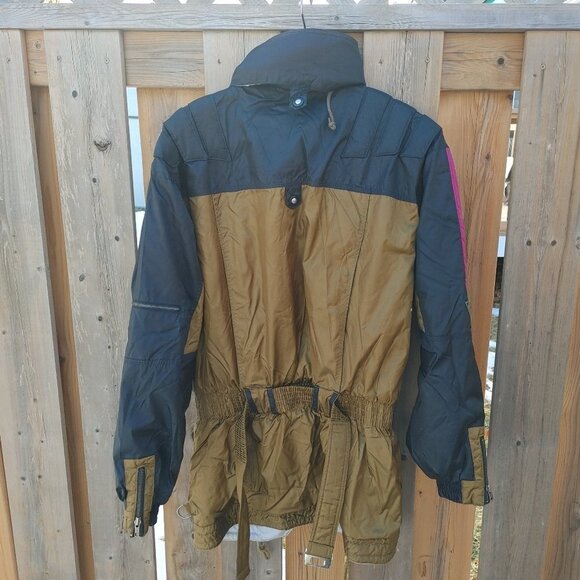 Men's Vintage 80's World Pro Mogul Tour Belted Ski Jacket Men's Medium - Picture 3 of 14
